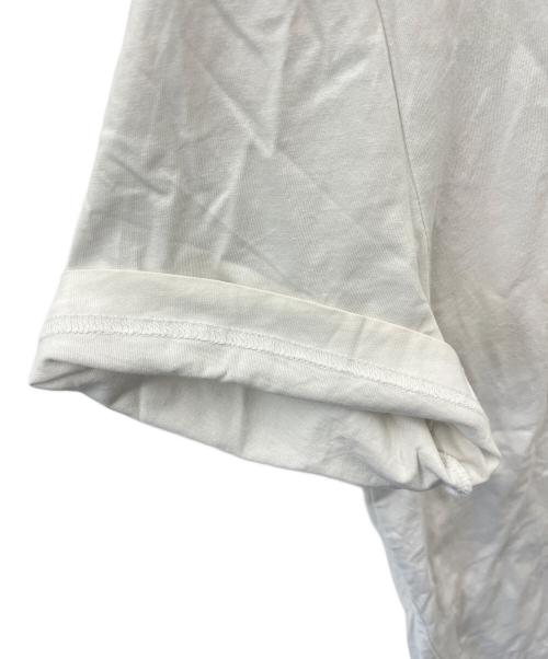 MONCLER（モンクレール）MONCLER (モンクレール) モックネックロゴカットソー ホワイト サイズ:Lの古着・服飾アイテム