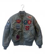 AVIREXアヴィレックス）の古着「トップガン MA-1 カスタム」｜グレー