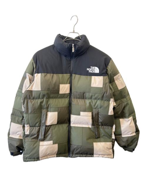 THE NORTH FACE（ザ ノース フェイス）THE NORTH FACE (ザ ノース フェイス) JUNYA WATANABE MAN (ジュンヤワタナベマン) ナイロンリップストップエステルパッチワークヌプシ ダウンジャケット サイズ:Lの古着・服飾アイテム