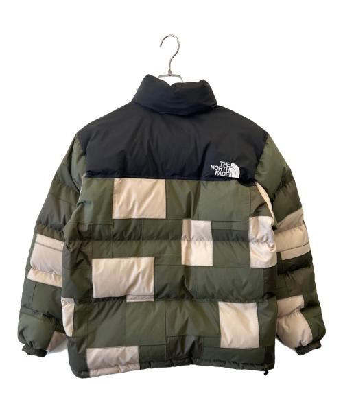 THE NORTH FACE（ザ ノース フェイス）THE NORTH FACE (ザ ノース フェイス) JUNYA WATANABE MAN (ジュンヤワタナベマン) ナイロンリップストップエステルパッチワークヌプシ ダウンジャケット サイズ:Lの古着・服飾アイテム