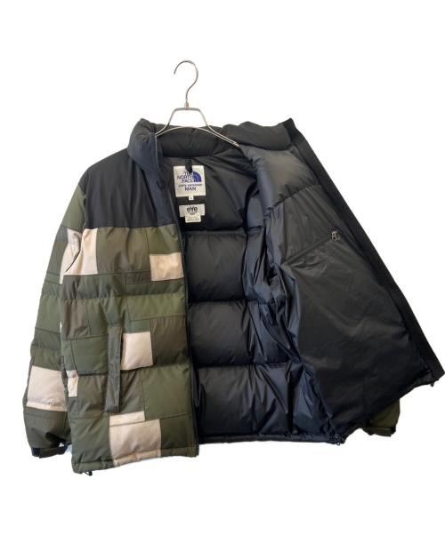THE NORTH FACE（ザ ノース フェイス）THE NORTH FACE (ザ ノース フェイス) JUNYA WATANABE MAN (ジュンヤワタナベマン) ナイロンリップストップエステルパッチワークヌプシ ダウンジャケット サイズ:Lの古着・服飾アイテム