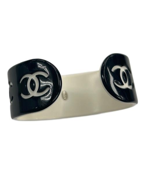 CHANEL（シャネル）CHANEL (シャネル) バングル ブラック×ホワイトの古着・服飾アイテム