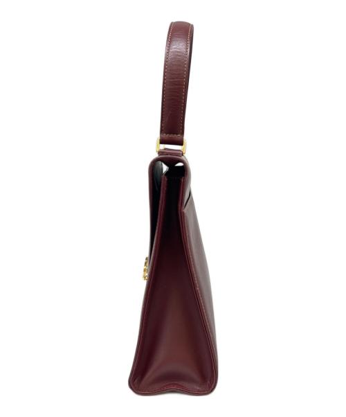 Cartier（カルティエ）Cartier (カルティエ) Cartier　マストライン　ハンドバッグ ボルドーの古着・服飾アイテム