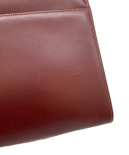 Cartier（カルティエ）Cartier (カルティエ) Cartier　マストライン　ハンドバッグ ボルドーの古着・服飾アイテム
