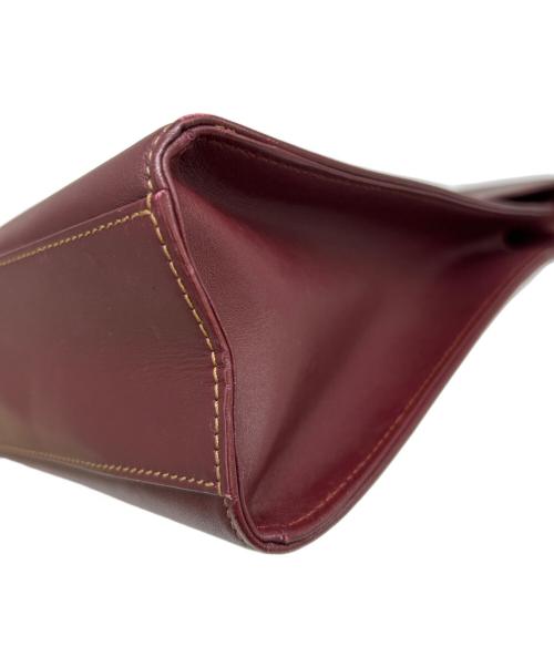 Cartier（カルティエ）Cartier (カルティエ) Cartier　マストライン　ハンドバッグ ボルドーの古着・服飾アイテム