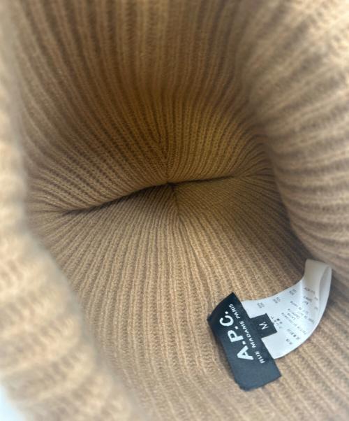 A.P.C.（アーペーセー）A.P.C. (アーペーセー) A.P.C. ニット帽 ブラウン サイズ:Mの古着・服飾アイテム