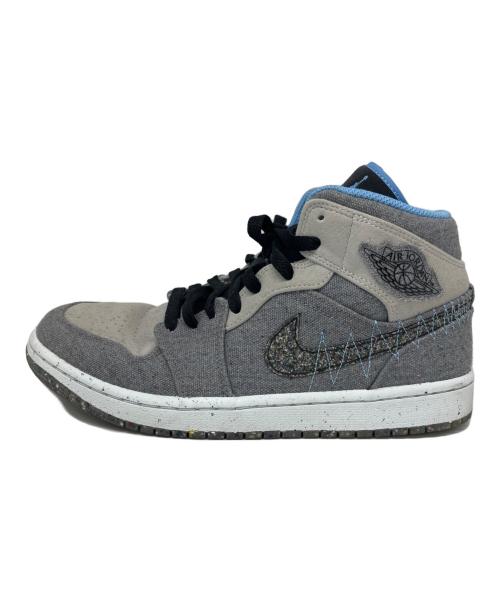 NIKE（ナイキ）NIKE (ナイキ) Air Jordan 1 Mid SE Crater　ミッドカットスニーカー グレー サイズ:27の古着・服飾アイテム