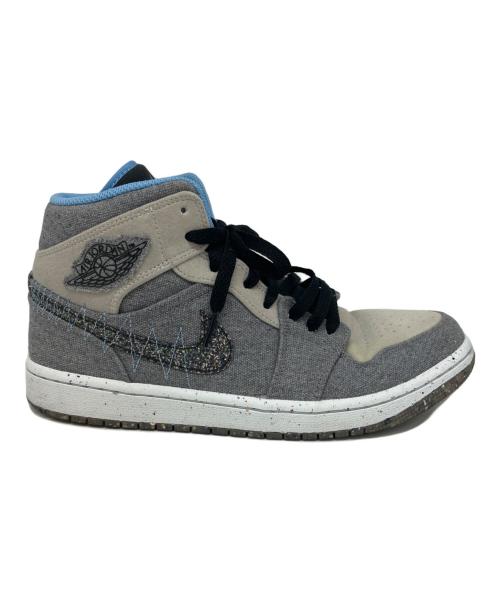 NIKE（ナイキ）NIKE (ナイキ) Air Jordan 1 Mid SE Crater　ミッドカットスニーカー グレー サイズ:27の古着・服飾アイテム