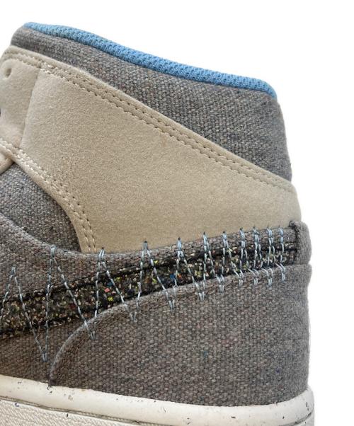 NIKE（ナイキ）NIKE (ナイキ) Air Jordan 1 Mid SE Crater　ミッドカットスニーカー グレー サイズ:27の古着・服飾アイテム