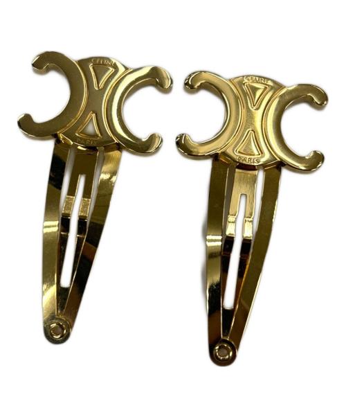 CELINE（セリーヌ）CELINE (セリーヌ) ヘアクリップ ゴールドの古着・服飾アイテム