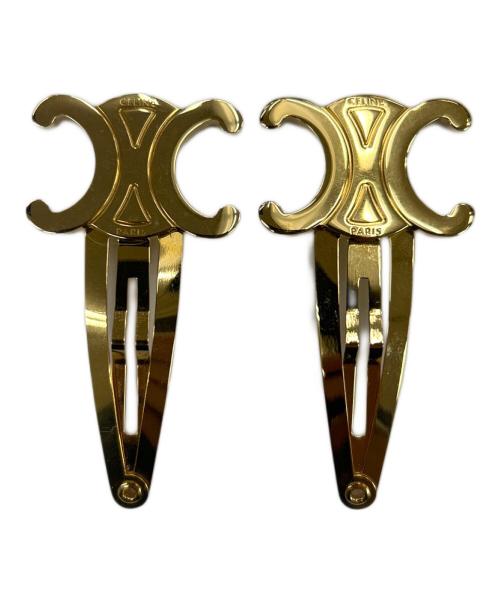 CELINE（セリーヌ）CELINE (セリーヌ) ヘアクリップ ゴールドの古着・服飾アイテム