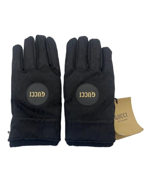 GUCCI（グッチ）GUCCI (グッチ) 手袋 ブラック サイズ:9 Mの古着・服飾アイテム