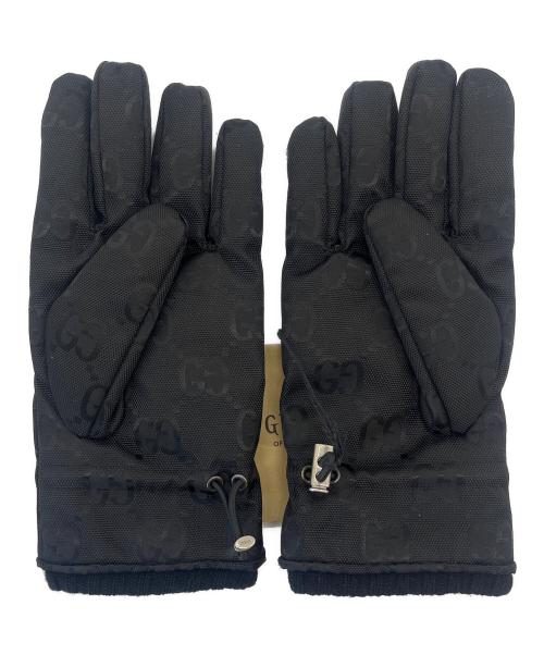 GUCCI（グッチ）GUCCI (グッチ) 手袋 ブラック サイズ:9 Mの古着・服飾アイテム