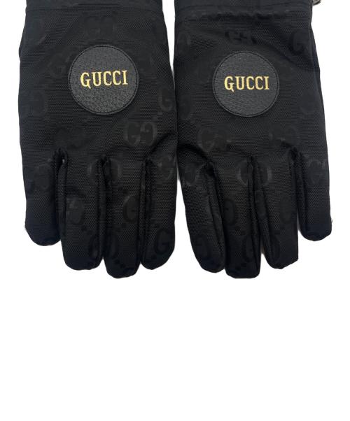 GUCCI（グッチ）GUCCI (グッチ) 手袋 ブラック サイズ:9 Mの古着・服飾アイテム