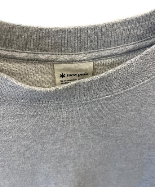 Snow peak（スノーピーク）snow peak (スノーピーク) スウェット グレー サイズ:LARGEの古着・服飾アイテム