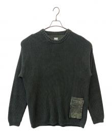 Liberaiders（リベレイダース）の古着「Liberaiders　GARMENT DYED WASH CREWNECK」｜オリーブ