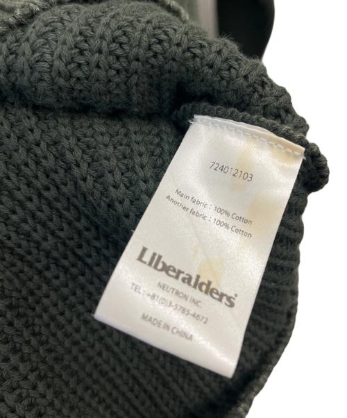 Liberaiders（リベレイダース）Liberaiders (リベレイダース) Liberaiders　GARMENT DYED WASH CREWNECK オリーブ サイズ:LARGEの古着・服飾アイテム