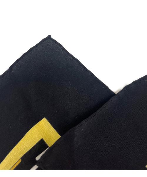 Cartier（カルティエ）Cartier (カルティエ) シルクスカーフ ブラックの古着・服飾アイテム