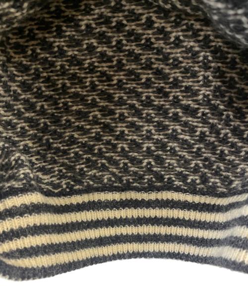 L.L.Bean（エルエルビーン）L.L.Bean (エルエルビーン) 70-80sバーズアイニット ベージュ×ブラック サイズ:XXｰLARGEの古着・服飾アイテム