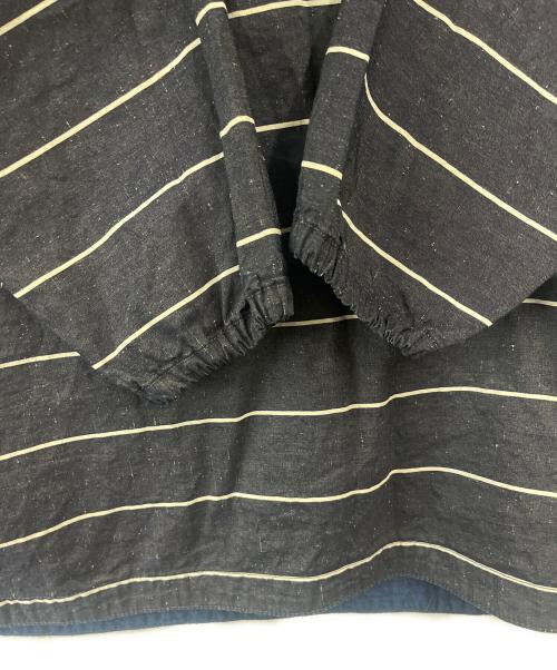 Porter Classic（ポータークラシック）Porter Classic (ポータークラシック) フィッシャーマンズリネンスモックシャツ ネイビー サイズ:2の古着・服飾アイテム