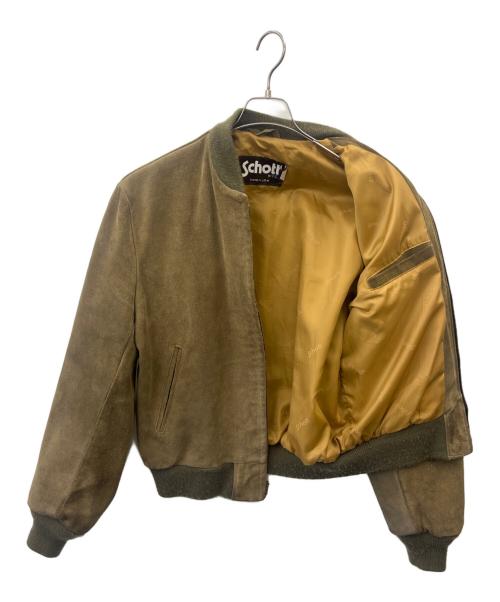 Schott（ショット）Schott (ショット) ブルゾン ブラウン サイズ:42の古着・服飾アイテム