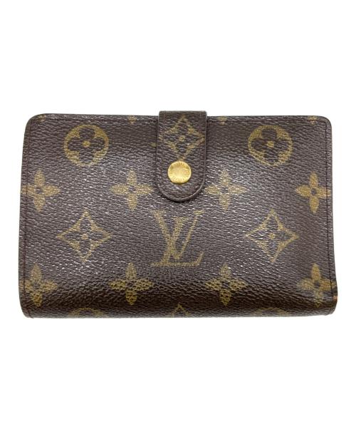 LOUIS VUITTON（ルイ ヴィトン）LOUIS VUITTON (ルイ ヴィトン) ポルトフォイユ・ヴィエノワ　モノグラム　M61674　がま口財布 ブラウンの古着・服飾アイテム