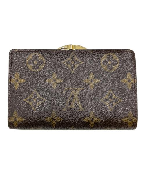 LOUIS VUITTON（ルイ ヴィトン）LOUIS VUITTON (ルイ ヴィトン) ポルトフォイユ・ヴィエノワ　モノグラム　M61674　がま口財布 ブラウンの古着・服飾アイテム