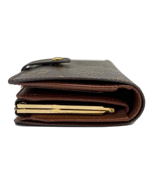 LOUIS VUITTON（ルイ ヴィトン）LOUIS VUITTON (ルイ ヴィトン) ポルトフォイユ・ヴィエノワ　モノグラム　M61674　がま口財布 ブラウンの古着・服飾アイテム