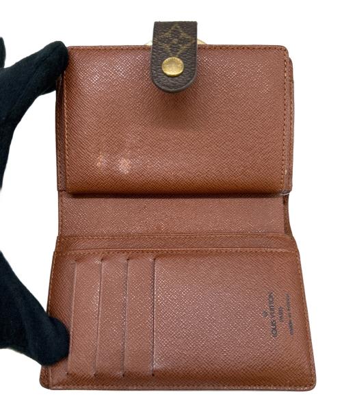 LOUIS VUITTON（ルイ ヴィトン）LOUIS VUITTON (ルイ ヴィトン) ポルトフォイユ・ヴィエノワ　モノグラム　M61674　がま口財布 ブラウンの古着・服飾アイテム