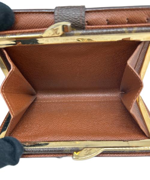 LOUIS VUITTON（ルイ ヴィトン）LOUIS VUITTON (ルイ ヴィトン) ポルトフォイユ・ヴィエノワ　モノグラム　M61674　がま口財布 ブラウンの古着・服飾アイテム