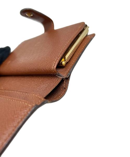 LOUIS VUITTON（ルイ ヴィトン）LOUIS VUITTON (ルイ ヴィトン) ポルトフォイユ・ヴィエノワ　モノグラム　M61674　がま口財布 ブラウンの古着・服飾アイテム