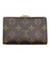 LOUIS VUITTON (ルイ ヴィトン) ポルトフォイユ・ヴィエノワ　モノグラム　M61674　がま口財布 ブラウン：13000円