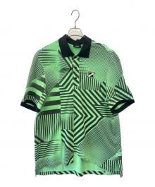 WE11DONE（ウェルダン）の古着「WE11DONE　半袖ポロシャツ」｜黄緑