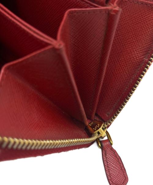 PRADA（プラダ）PRADA (プラダ) PRADA　サフィアーノ　長財布 レッドの古着・服飾アイテム