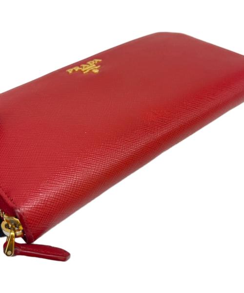 PRADA（プラダ）PRADA (プラダ) PRADA　サフィアーノ　長財布 レッドの古着・服飾アイテム