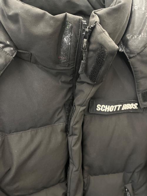 SCHOTT BROS.（ショット）SCHOTT BROS. (ショットブロス) ダウンジャケット ブラック サイズ:Sの古着・服飾アイテム