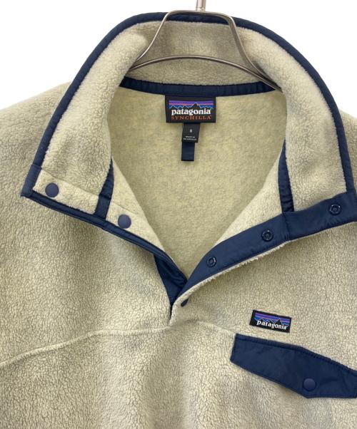 Patagonia（パタゴニア）Patagonia (パタゴニア) Patagonia　シンチラフリースジャケット アイボリー×ネイビー サイズ:Sの古着・服飾アイテム
