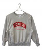 CUSTOM FAN×Championカスタムファン×チャンピオン）の古着「Champion×CUSTOM FAN  リバースウィーブスウェット」｜グレー