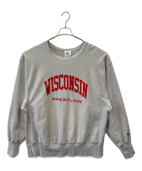 CUSTOM FAN（カスタムファン）CUSTOM FAN (カスタムファン) Champion (チャンピオン) Champion×CUSTOM FAN  リバースウィーブスウェット グレー サイズ:XXLの古着・服飾アイテム