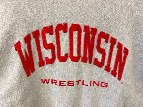 CUSTOM FAN（カスタムファン）CUSTOM FAN (カスタムファン) Champion (チャンピオン) Champion×CUSTOM FAN  リバースウィーブスウェット グレー サイズ:XXLの古着・服飾アイテム