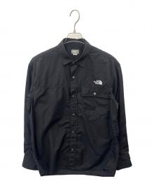 THE NORTH FACE（ザ ノース フェイス）の古着「THE NORTH FACE　ロングスリーブヌプシシャツ」｜ブラック