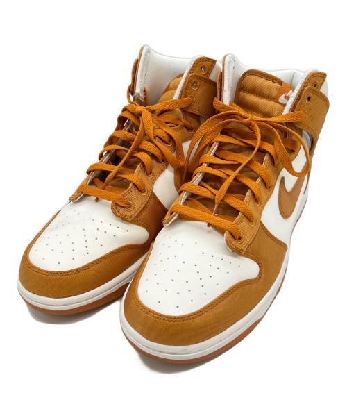 NIKE（ナイキ）NIKE (ナイキ) ハイカットスニーカー ホワイト×オレンジ サイズ:30の古着・服飾アイテム