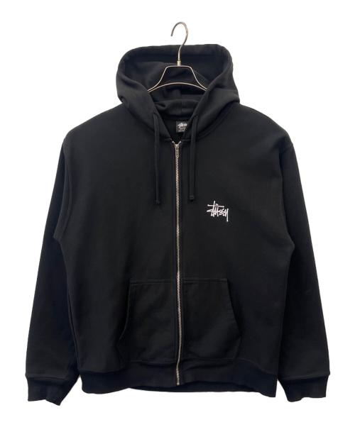 stussy（ステューシー）stussy (ステューシー) ジップアップスウェット ブラック サイズ:XLの古着・服飾アイテム