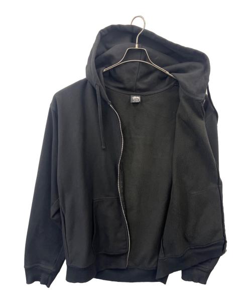 stussy（ステューシー）stussy (ステューシー) ジップアップスウェット ブラック サイズ:XLの古着・服飾アイテム