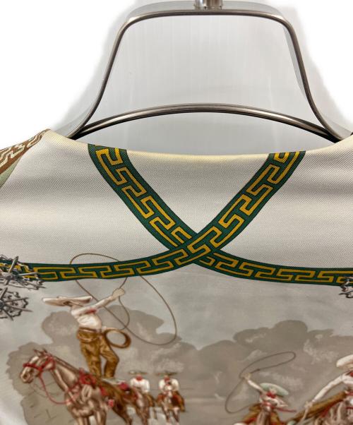 HERMES（エルメス）HERMES (エルメス) シルクベスト グリーン サイズ:38の古着・服飾アイテム
