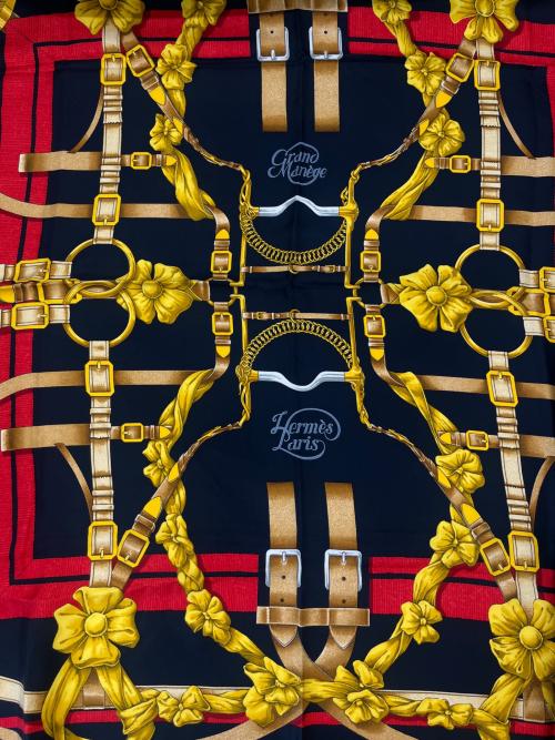 HERMES（エルメス）HERMES (エルメス) カレ90 ブラックの古着・服飾アイテム