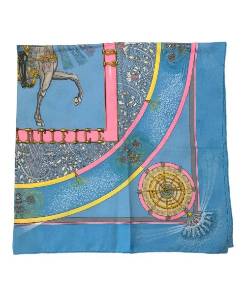 HERMES（エルメス）HERMES (エルメス) スカーフ ブルーの古着・服飾アイテム