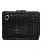 印傳屋×JAM HOME MADEインデンヤ×ジャムホームメイド）の古着「印傳屋　JAM HOME MADE 2つ折り財布」｜ブラック