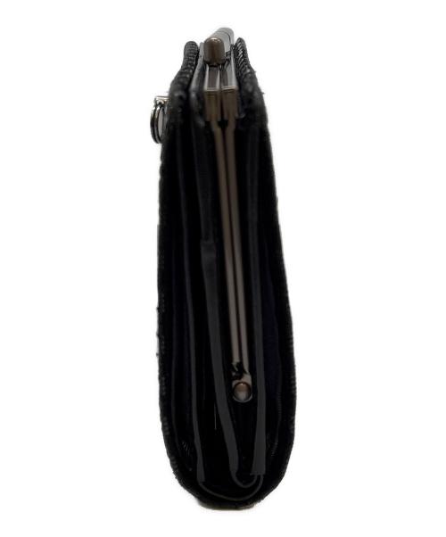 印傳屋（インデンヤ）印傳屋 (インデンヤ) JAM HOME MADE (ジャムホームメイド) 印傳屋　JAM HOME MADE 2つ折り財布 ブラックの古着・服飾アイテム