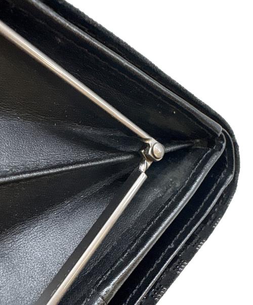 印傳屋（インデンヤ）印傳屋 (インデンヤ) JAM HOME MADE (ジャムホームメイド) 印傳屋　JAM HOME MADE 2つ折り財布 ブラックの古着・服飾アイテム